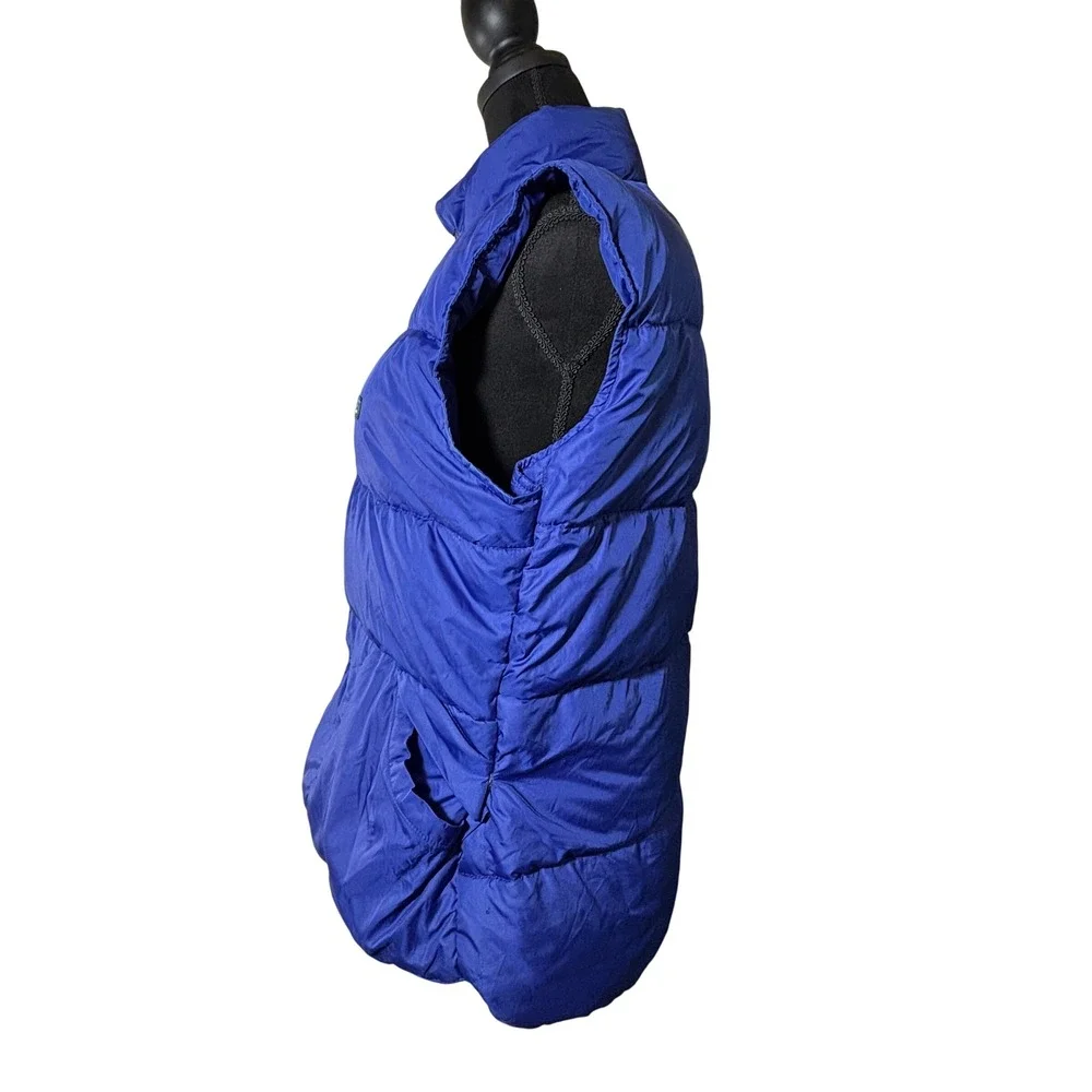 LL Bean Kids Goose Down‎ Puffer Vest Blue XL (18-20) Full Zip Sleeveless